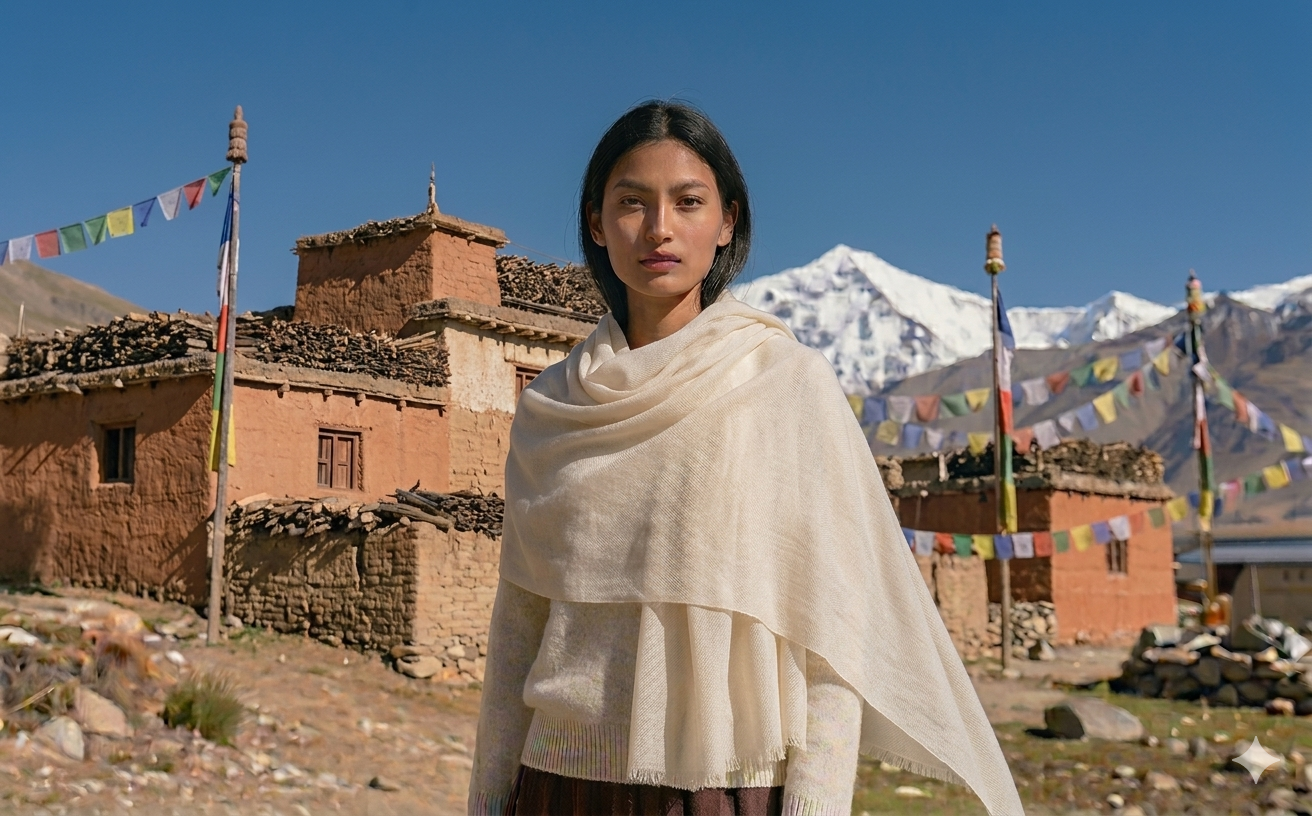Cashmere crafted in Nepal