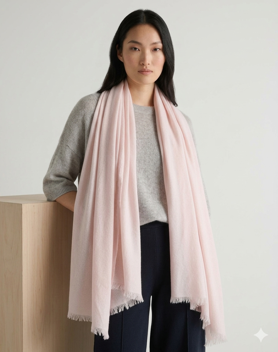 4-ply cashmere scarf wrap