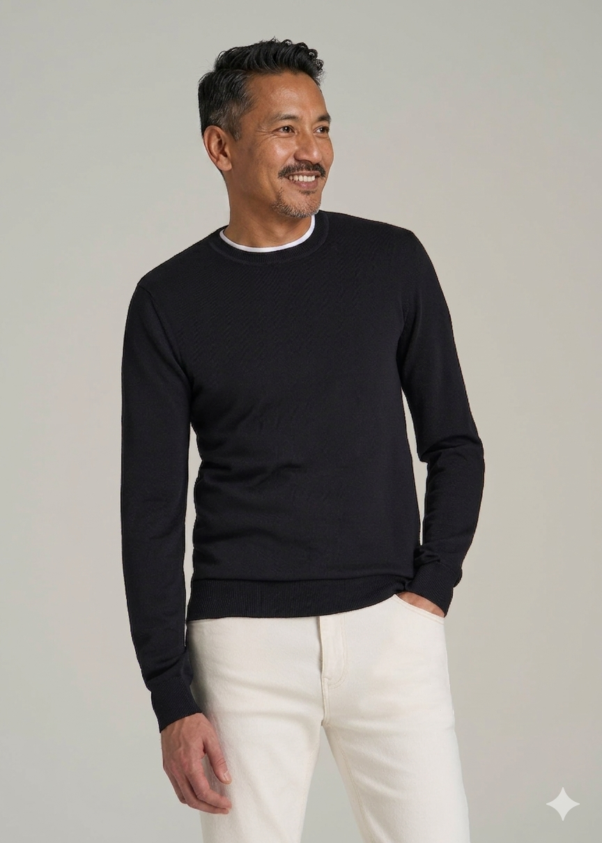 Cashmere crewneck sweater