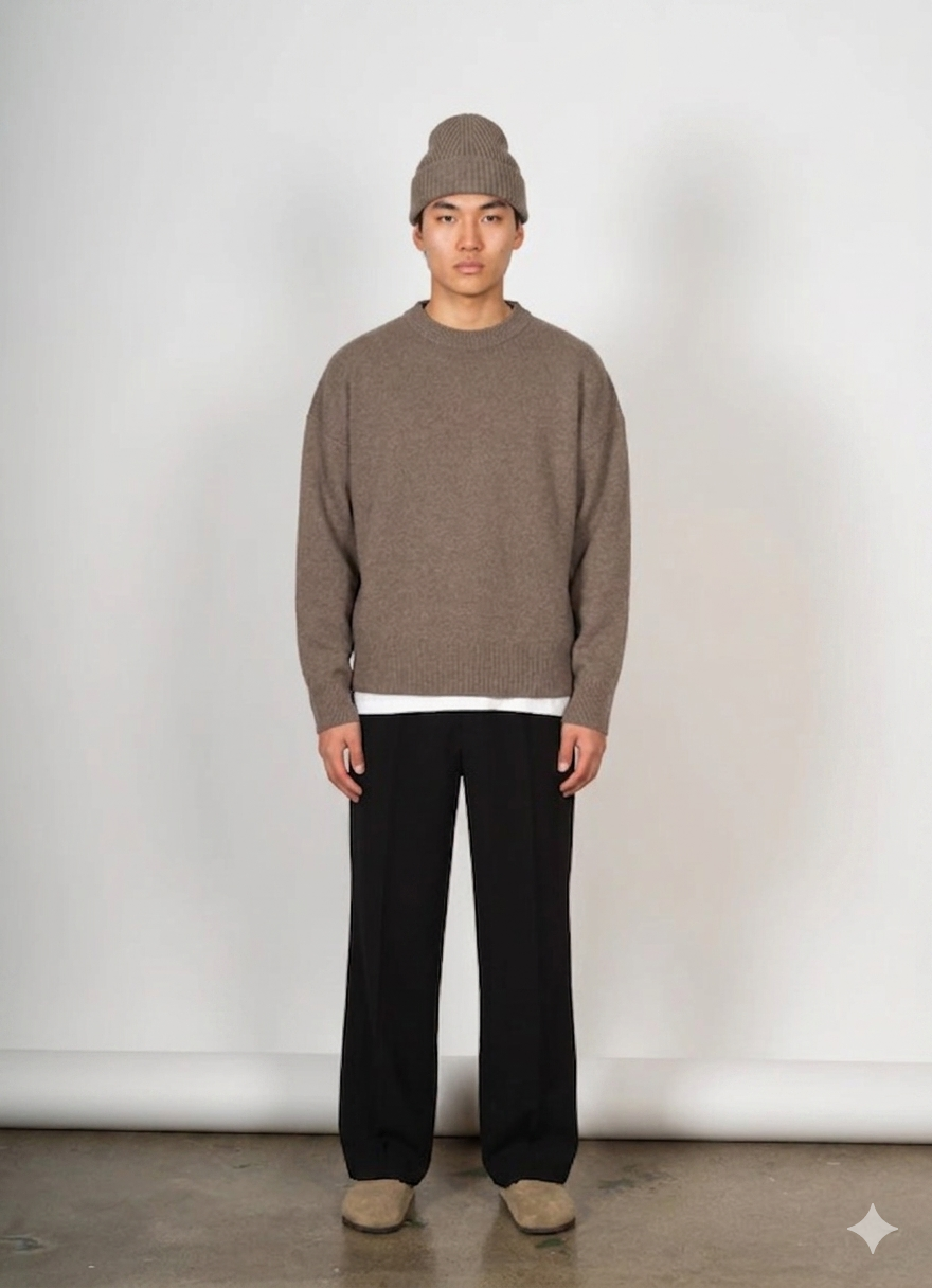 Cashmere oversized relaxed fit sweater