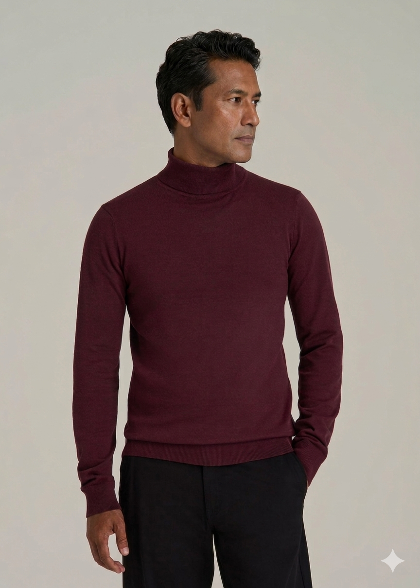 Cashmere turtleneck sweater