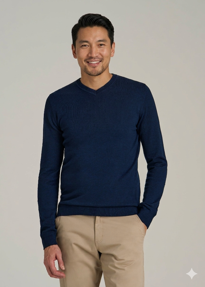 Cashmere V-neck sweater